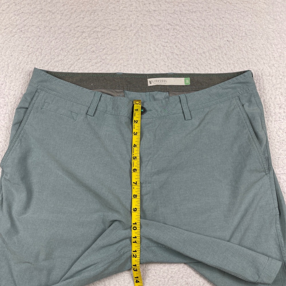 Linksoul Boardwalker Shorts Mens 38 Blue Stretch Golf Casual Hybrid Vacation - Picture 4 of 10